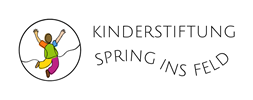 Schriftzug Spring ins feld